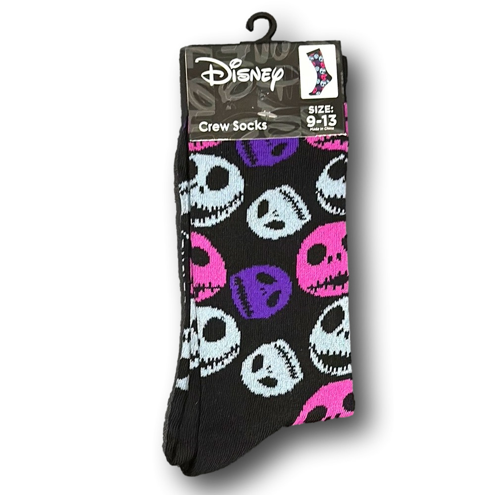 3/$20 The Nightmare Before Christmas Jack Skellington Funny Novelty Socks - NWT